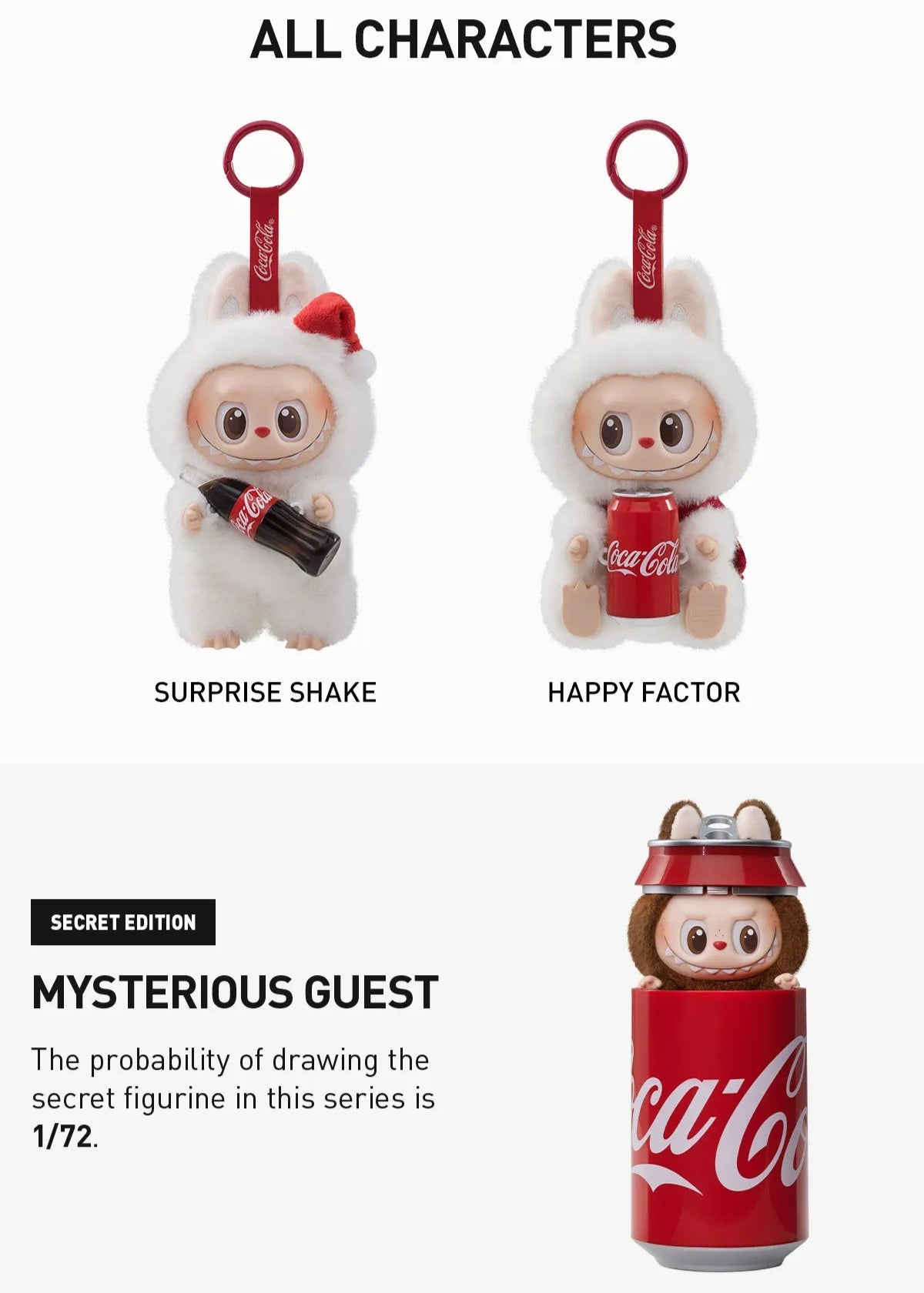 THE MONSTERS COCA-COLA SERIES-Vinyl Face Blind Box